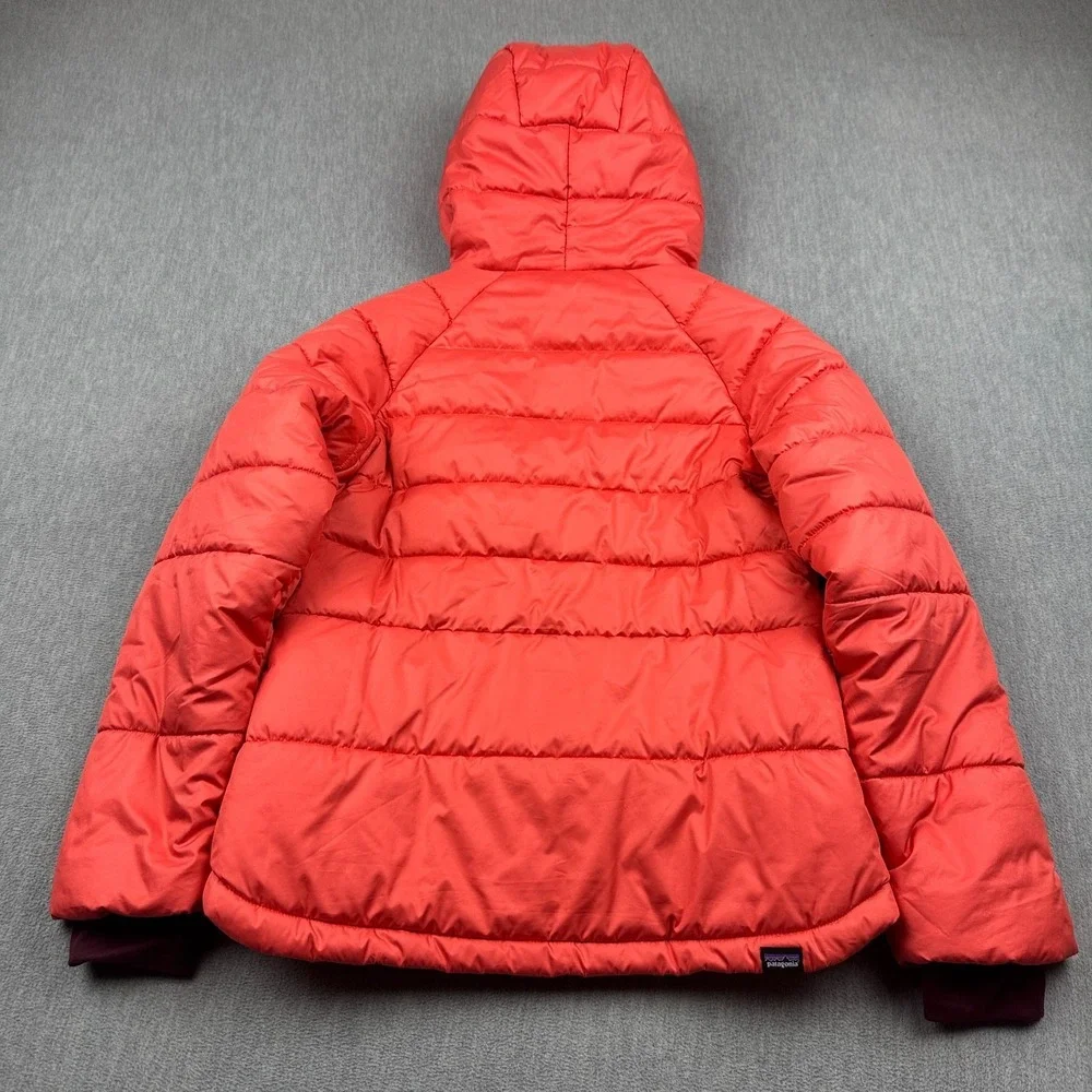 Patagonia Jacket Girls Large Orange Pine Grove Insulated Puffer Ski Quilt Hooded